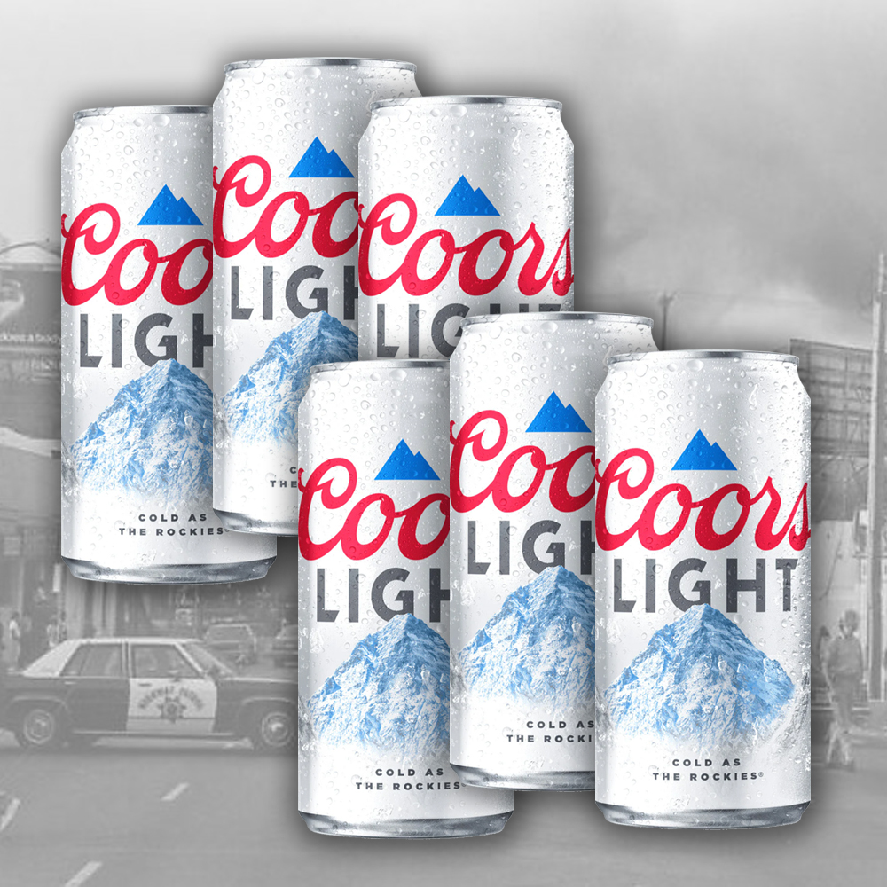 Coors Light Beer - 6er Dose (355ml)